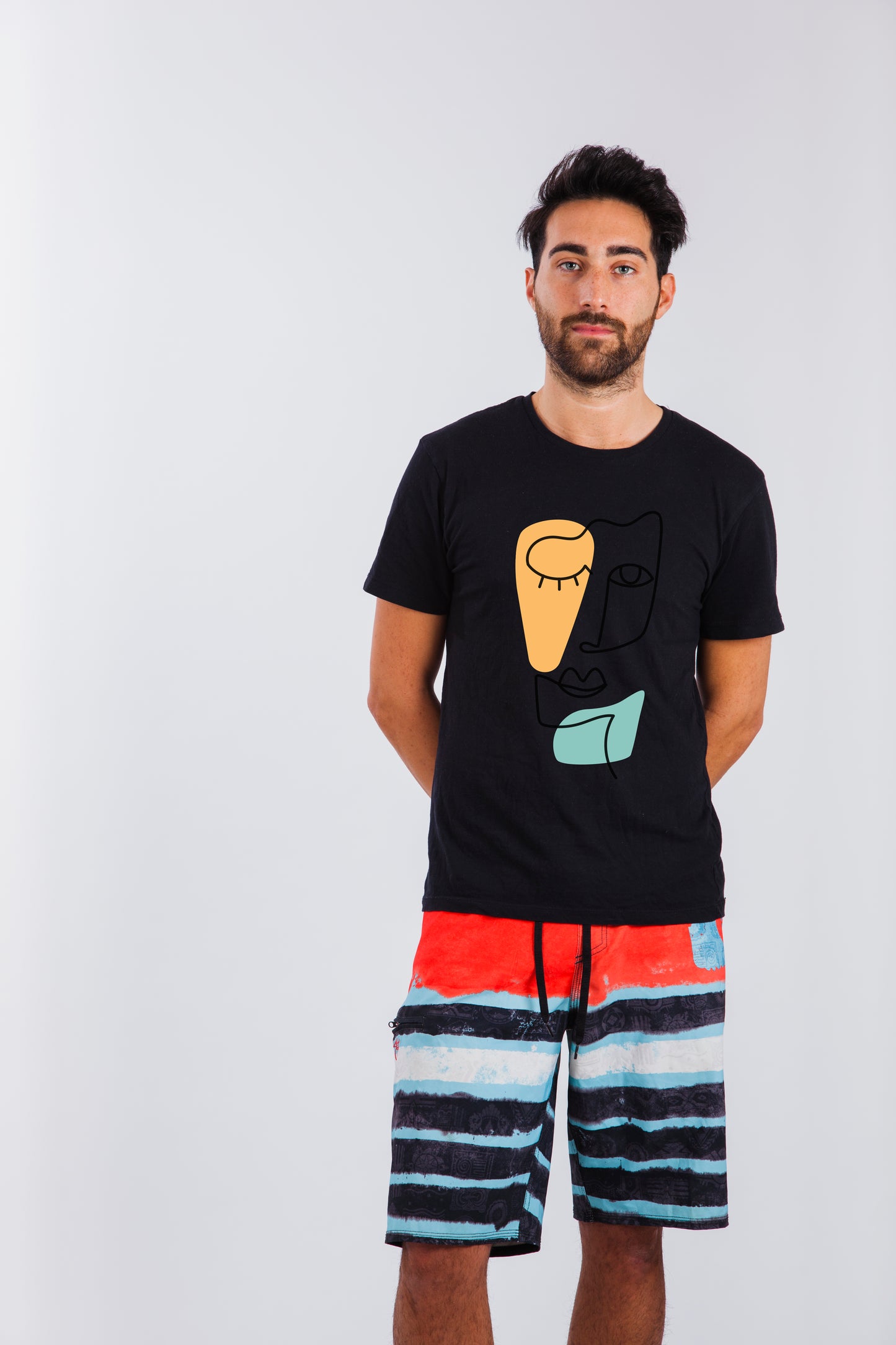 Line-Face Tee Shirt