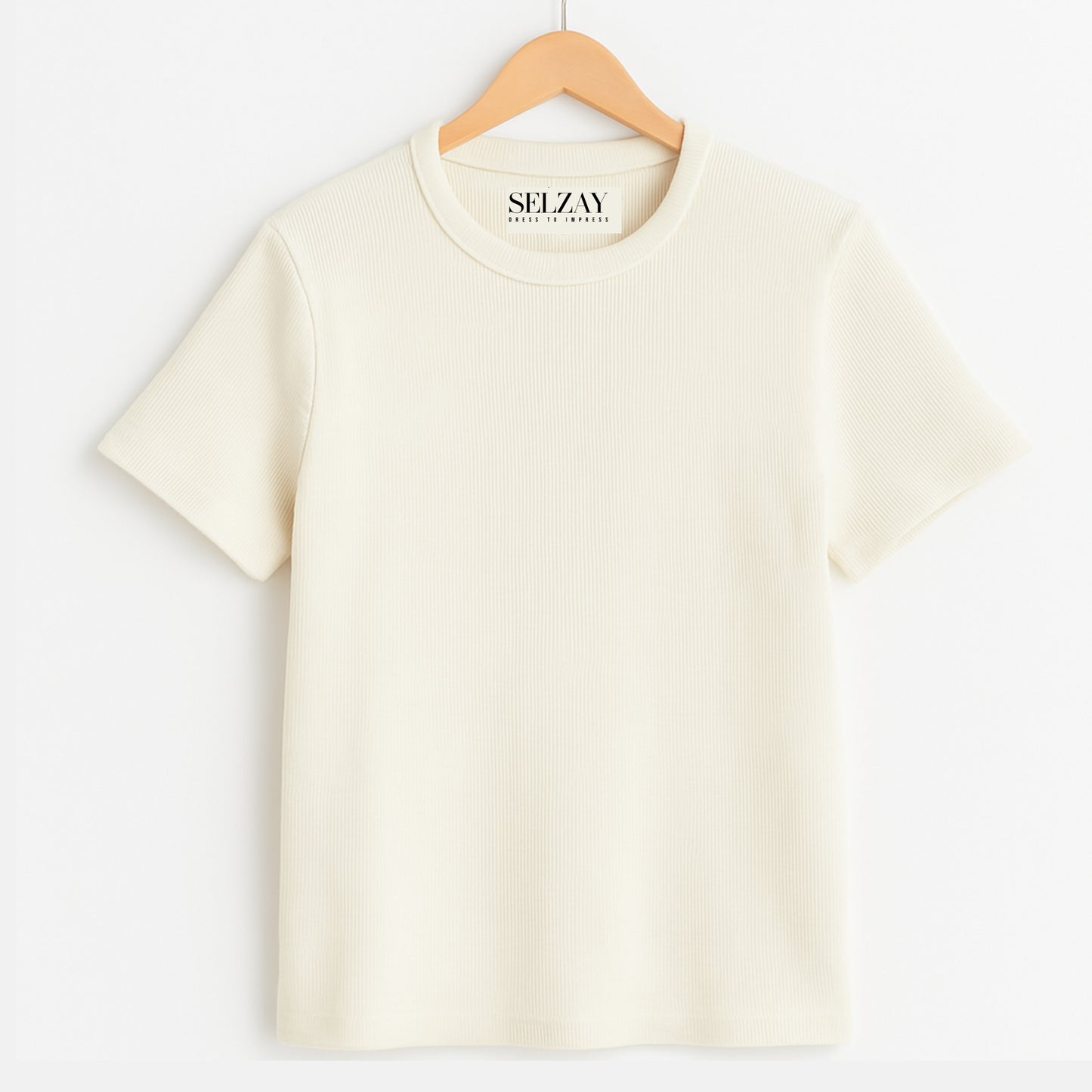 Plain Knitted Tee Shirt