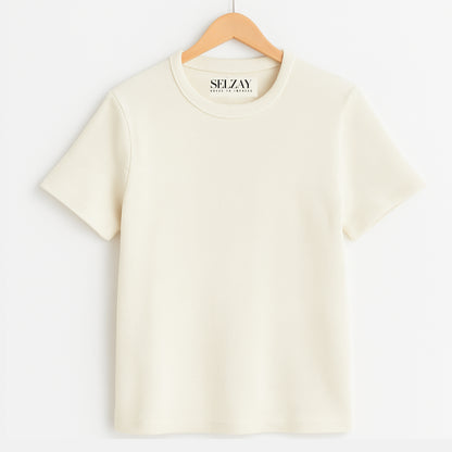 Plain Knitted Tee Shirt