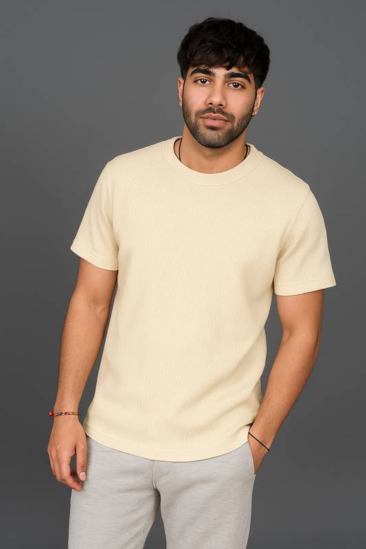 Plain Knitted Tee Shirt