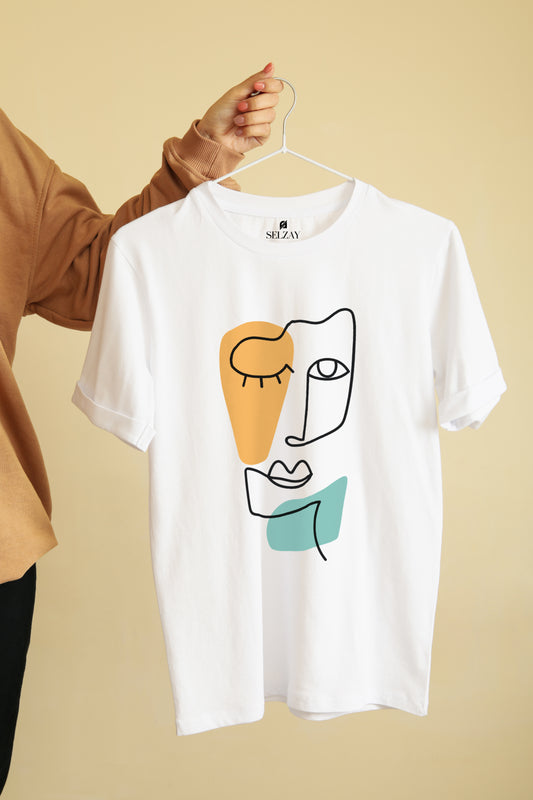 Line-Face Tee Shirt